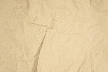 Brown recycled craft paper texture as background. Brown paper texture, Old vintage page or grunge vignette of old newspaper. Hardboard with copy space for text.