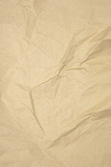 Brown recycled craft paper texture as background. Brown paper texture, Old vintage page or grunge vignette of old newspaper. Hardboard with copy space for text.