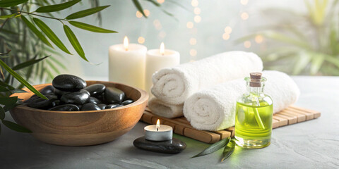 Business background. Luxury spa concept with massage therapy and relaxation therapy. Relaxing Spa,...