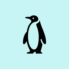 Minimalist Penguin Logo Design