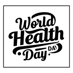 Naklejka premium World Health Day graphic, suitable for marketing