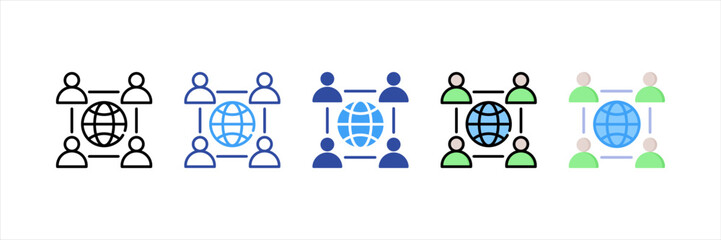 Career Option Multi Style Icon Set