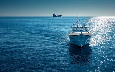 fishing boat in the sea