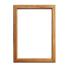 Fototapeta premium Realistic thin photo frame mockup isolated on a transparent background