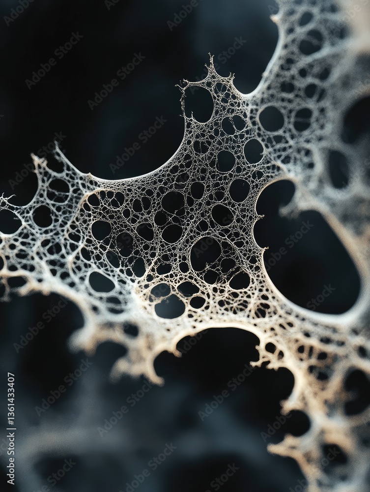 Poster abstract network structure for dark background.