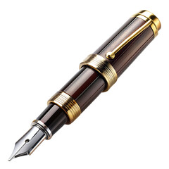 Naklejka premium Luxury Fountain Pen: Elegant Writing Instrument