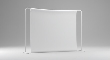 White Backdrop Display Stand with Neutral Background for Presentations and Photos