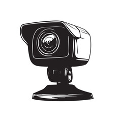 vector illustration of a webcam