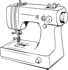 sewing machine isolated on white