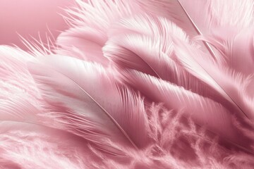Fototapeta premium Dreamy pastel backdrop enhanced by beautiful feather designs.