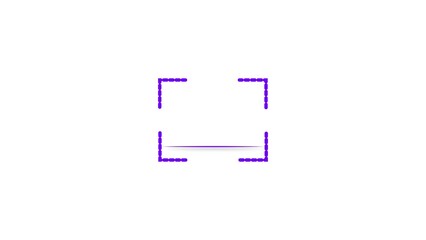 Scan QR code to loop purple color 4k illustration on white background.