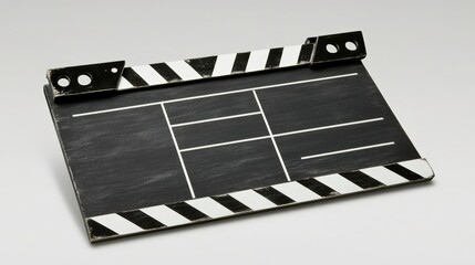 Fototapeta premium Classic Clapperboard on Isolated Background