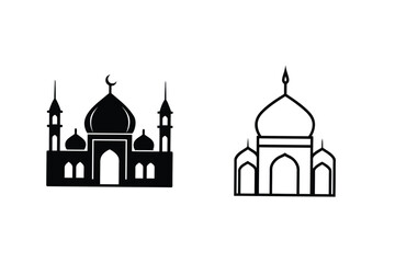 Mosque Icons Islamic Architecture, Faith, Religion, Symbols, Design