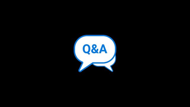 Q And A Chat buble Animation