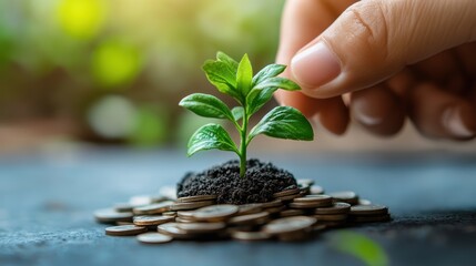 A person using a fintech platform to retire early.