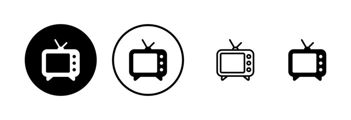 Tv icon logo design. television sign and symbol