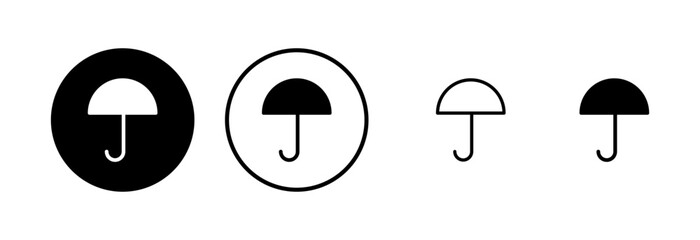 Umbrella icon logo design. umbrella sign and symbol