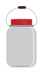 空の保存瓶のイラスト