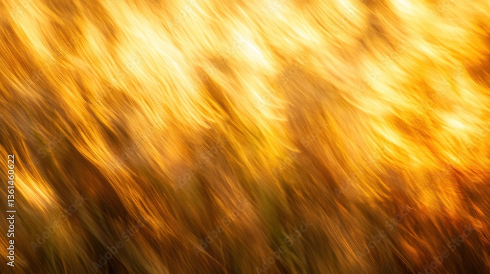 Poster fiery abstraction: an abstract representation of intense, dynamic flames, utilizing warm hues of gol
