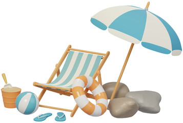 beach chair and parasol © Seulgi