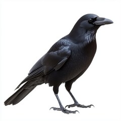 Fototapeta premium crow on white background