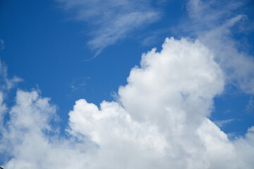 Another beautiful capture of white clouds against the blue sky