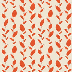 Orangeade Leaves Seamless