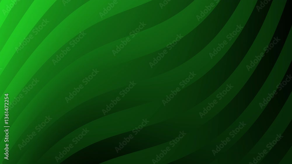 Poster abstract green gradient motion texture background with smooth wavy lines for dynamic design projects