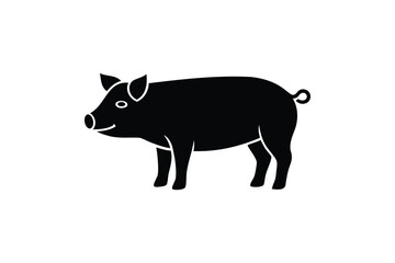 Fototapeta premium Pig icon on white background