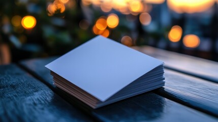 A business card with a discount code.