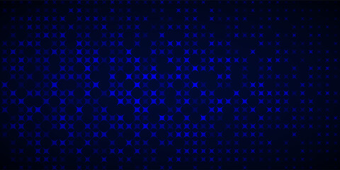 Obraz premium Dot blue pattern screen led light gradient texture background. Abstract technology big data digital background. 3d rendering.