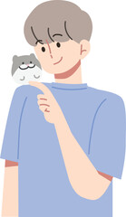 햄스터를 좋아하는 남성