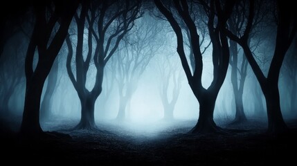 Naklejka premium Wildfire devastation in a dying forest the impact of dead trees in a dry environment