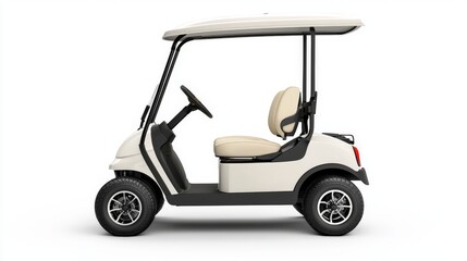 a golfcart isolated on a white background