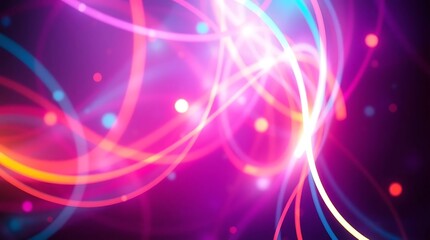 Abstract light background with red stars shining brightly in a glowing, festive space setting