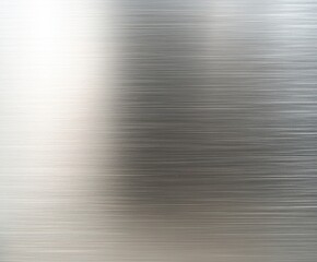 Fototapeta premium Shimmering Surface: A close-up view of a brushed metal texture, showcasing the subtle interplay of light and shadow across a smooth, polished surface.