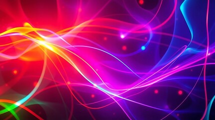 Abstract light background with red stars shining brightly in a glowing, festive space setting