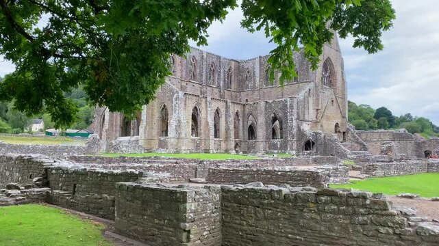 Majestic ancient ruins of Tintern Abbey