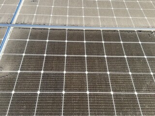 Dusty Solar Panels Reducing Efficiency