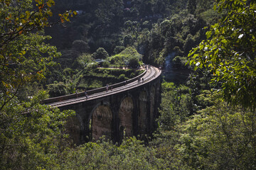 the famous bridge train in Sri Lanka