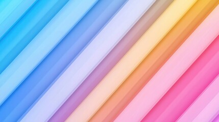 A vibrant, diagonal arrangement of pastel-colored stripes creates a visually soothing and harmonious effect.