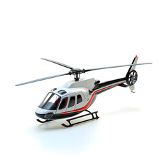 Model helicopter showcase studio photography isolated on white wide shot aofthanit