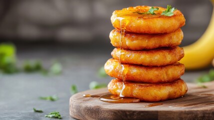 Delicious homemade pineapple pancakes kitchen food photography cozy atmosphere close-up culinary delight