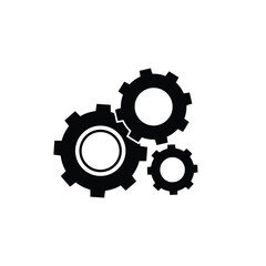 gear icon vector, flat design best vector icon