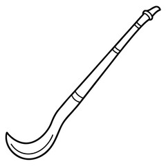 Didgeridoo line art vector illustration 