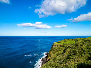 Beautiful view of coastal area on Sao Miguel island.
