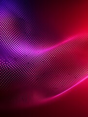 Obraz premium Gradient wave with a grid of glowing dots for stylish modern background