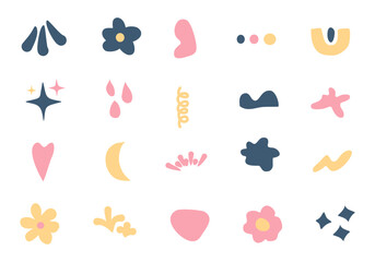 Abstract Shape Design Element Set