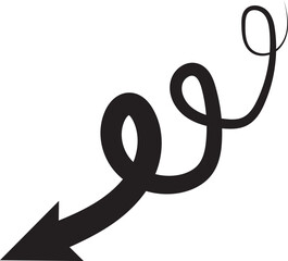 Obraz premium Doddle arrow icon