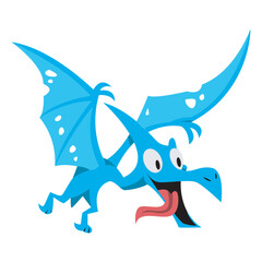 Cute vector flying prehistoric animal Pteranondon. Cute dino characters for kids  © FXX Project Gallery